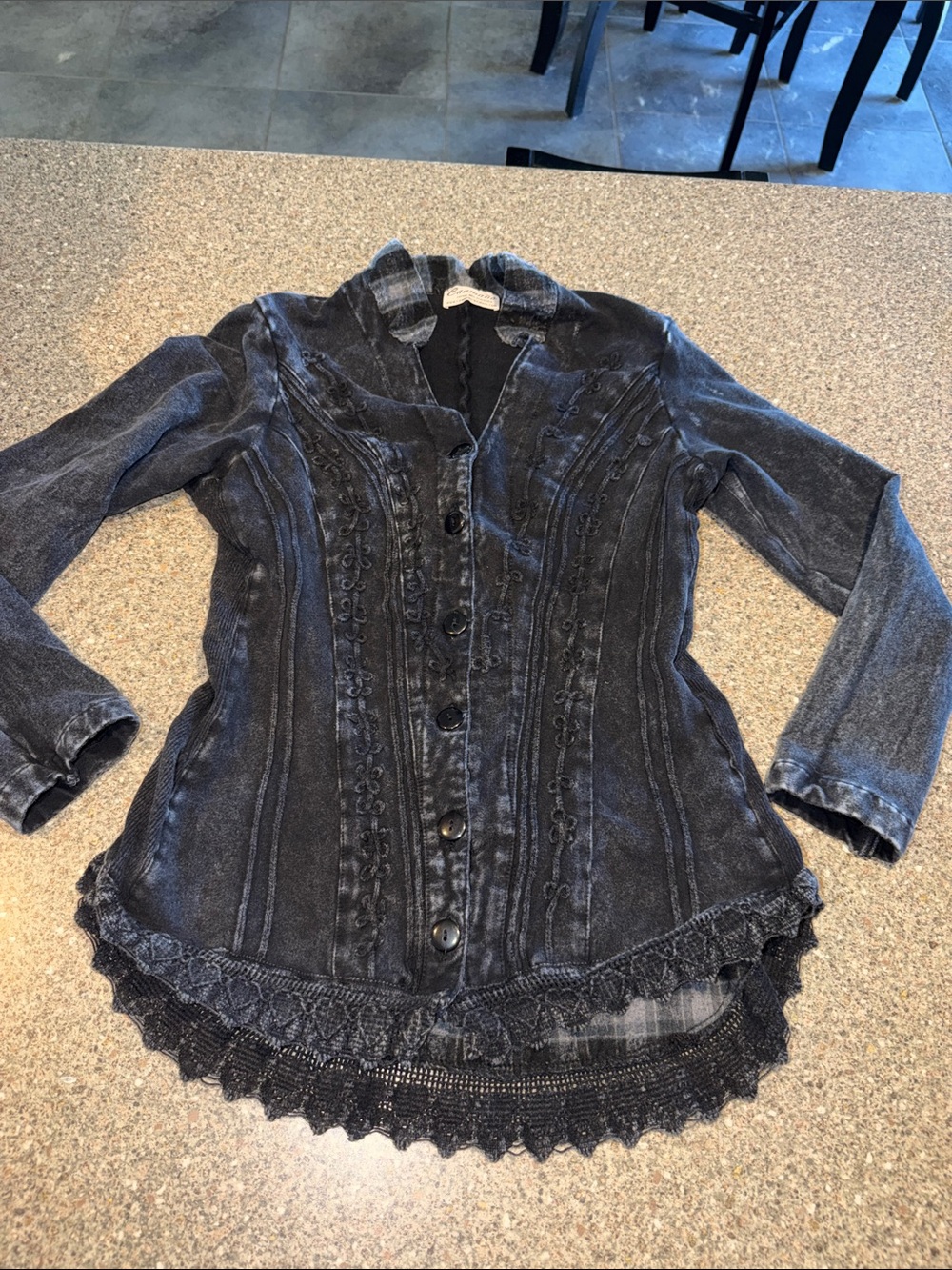 Caamano flannel embroidered jacket